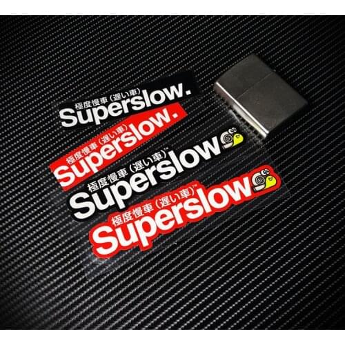 Funny Snail Turbo Superslow Car Sticker Cute JDM Drift Japanese Motocross Racing Decal Reflective for SUVs Vans