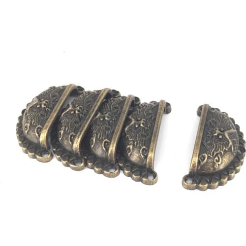 10pcs 48mmx23mm Antique Bronze Diecast metal Lion Head Drawer Pull Kitchen Cabinet Dresser Knob Drawer Handle