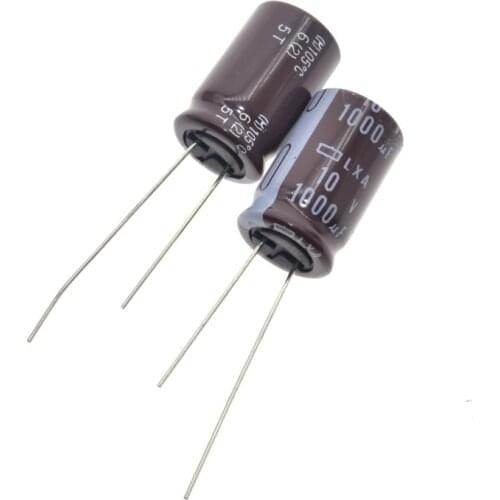 10pcs 1000uF 10V High frequency low resistance 8x12mm Long Life Low ESR 10V1000uF NIPPON LXA Series