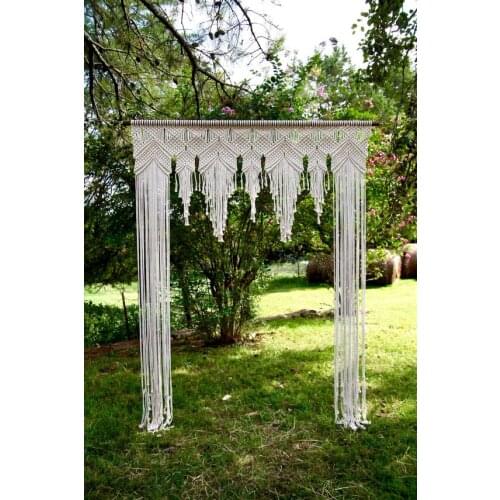180cm x 240cm Macrame Arch - 6' x 8' Wedding Backdrop, Baby Shower, Special Event, Party - Boho Chic Decor