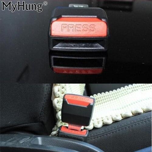 Hot 2pcs per set Universal Car Safety Adjustable Seat Belt Clip Extender Extension Black Seat Belts And Padding