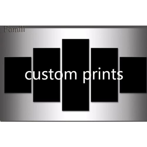 5 Panel Wall Art Custom Print Canvas Painting Wall Pictures Home Decor Living Room Unframed,Your Picture,Family or Baby Photo