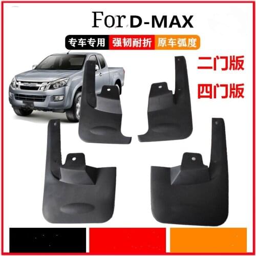 Auto Mudguard For Isuzu D-MAX 2018-2019 Mudguard Anti-splash Protection Body 2 Doors 4 Doors Car Accessories