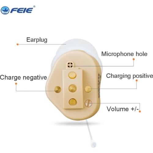 C-5 Hearing Aid Mini Headphone High Power USB Rechargeable Hearing Aid Amplifiers For The Deaf/Elderly Amplifier Sound Enhancer
