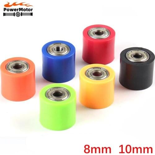 Chain Roller 8mm 10mm Pulley Slider Tensioner Wheel Guide For Pit Dirt Mini Bike ATV RF CR XR CRF YZF KLX EXC RMZ x 28mm 32mm