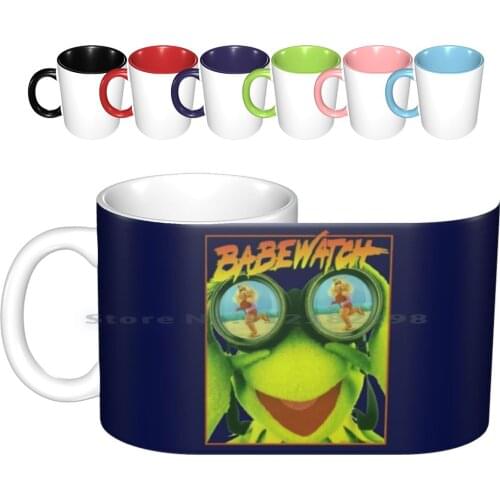 1990s Babewatch Vintage The Frog Ceramic Mugs Coffee Cups Milk Tea Mug 90s Female Fashion Grunge Winter Outfits 90 Grunge 90s