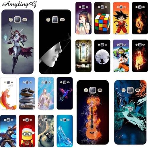 Case for Samsung Galaxy J1 2016 J120 SM J120F 4.5" Soft Silicone TPU Back Case Cover Phone Case Animal Cartoon Fundas Para Cat