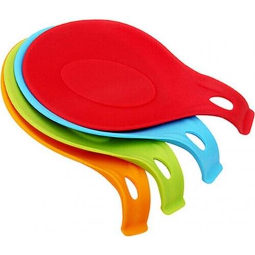 Spoon Holder Silicone Heat Resistant Spoon Rest Utensil Spatula Holder Gadget Kitchen Storage Home Kitchen Tool Garden 2021 Sale