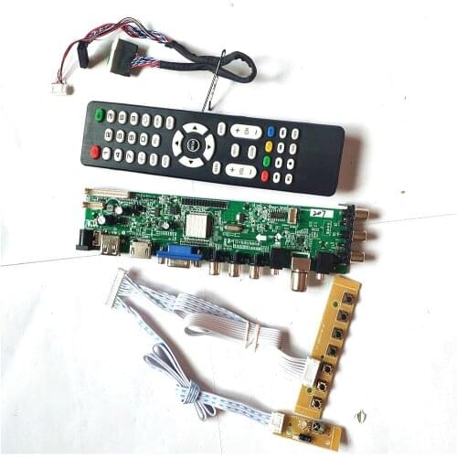 For LTN140AT16-201/401/D01/L01 HDMI-Compatible VGA USB AV TV 3663 DVB 1366*768 LVDS 40PIN universal LCD Controller board