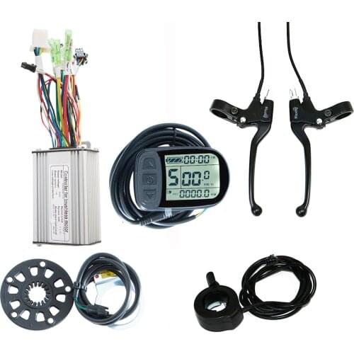 36V 20A E BIKE 9 MOSFET Controller and LCD Display Electric Bicycle Brushless Modified Parts Motor Speed Controller for 36V500W
