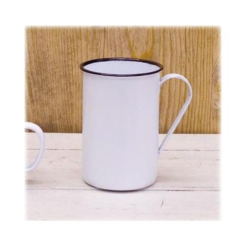 Enamel Japanese classic retro nostalgic Mug Coffee Cup tall cup beer cup tea cup