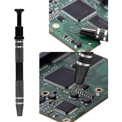 4-Claw Pickup Tool Grabber and IC Clip Pliers IC Puller for Small Parts IC Chip, Electronic Components Easy to Grab AXFY