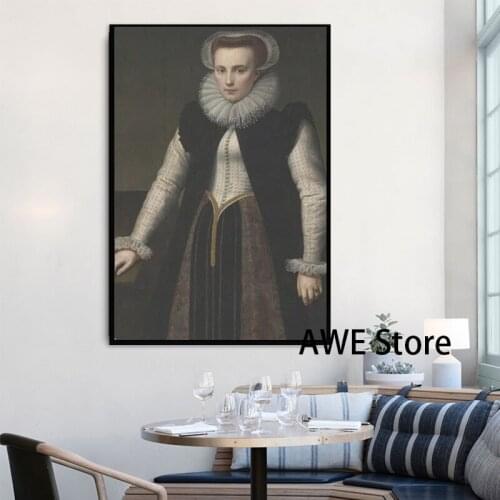 Elizabeth Bathory the blood queen portrait canvas prints Canvas Painting Poster Modern Family Room Living Room Decoration