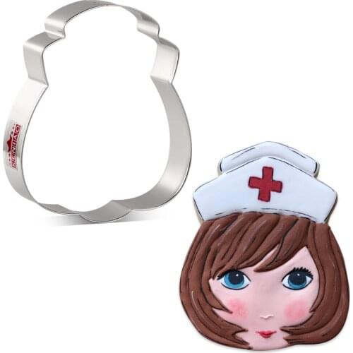 KENIAO Nurse Betty Cookie Cutter - 11.8 x 10 CM Biscuit Fondant Bread Cutters - Stainless Steel - by Janka