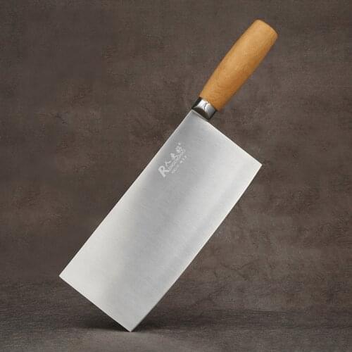SHUOJI Pro Chinese Kitchen Knives 40Cr13mov Slicing Chef Knife Comfortable Wood Handle Cooking Knives Super Sharp Blade Tools