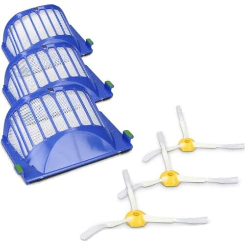 Replacement Filters Kit Suitable for IRobot Roomba 600 Series 620 630 650 660 670 690 Robotic Vacuum Cleaner Accessories