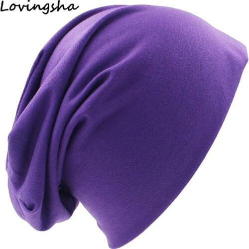 LOVINGSHA Fashion Brand Autumn And Winter Hats For Women Solid Design Ladies thin hat Skullies And Beanies Men Hat Unisex HT029B