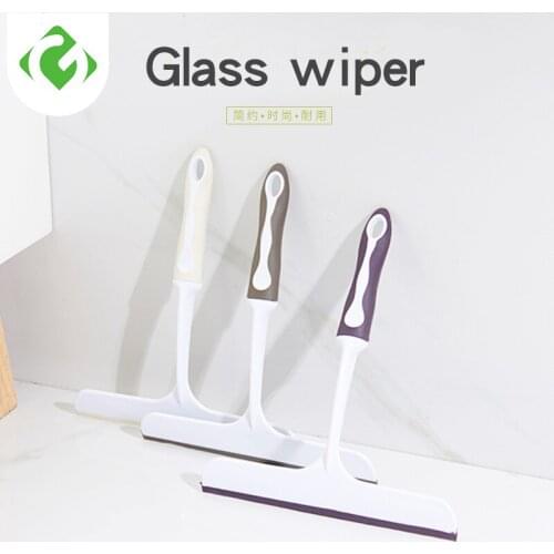 Window Squeegees Glass Cleaning Wiper Brush Eco-Friendly Soft Glass Scraper Glass Wiper Cleaner Helper Household Cleaning Tool