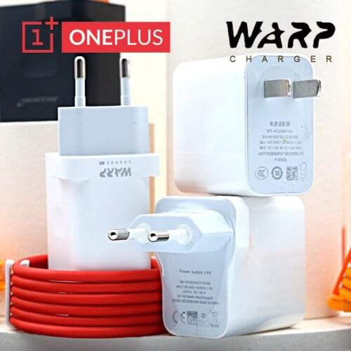 Original OnePlus 8 Pro EU US Warp Charging Power Adapter 30W Quick Charge Cable Charger 30W for OnePlus 7T 7 Pro 7 6 6T 5 5T 3T