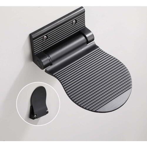 Aluninum Bathroom Pedal Shower Room Anti-slip Safety Foot Rest Step Shower Step Leg Aid For Home Hotel Bathroom Step