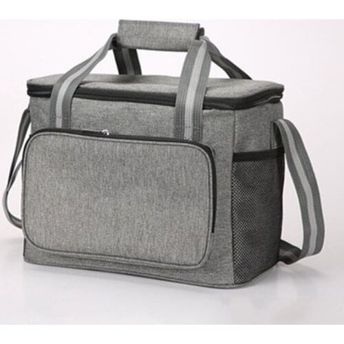 Portable Picnic Bag Thermal Insulated Lunch Box Tote Cooler Handbag Waterproof Backpack Bento Pouch School Food Storage Bags