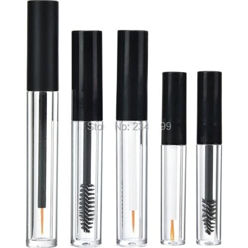 Empty Mascara Tube 1.5ml Plastic Liquid Eye-line Cosmetic Conatainer Transparent Mascara Tube Empty Eyeliner Tube 3.5ml 50pcs