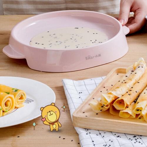 Pink Automatic Nonstick Stainless Steel Crepe Makers Mini Pancake Machine Household Electric Baking Pan