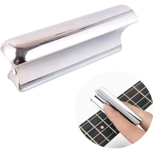 Stainless Steel Guitar Slide Solid Tone Bar Silver Hawaiian Guitar Metal Slider Sliding for Acoustic Electric Guitar Accessories