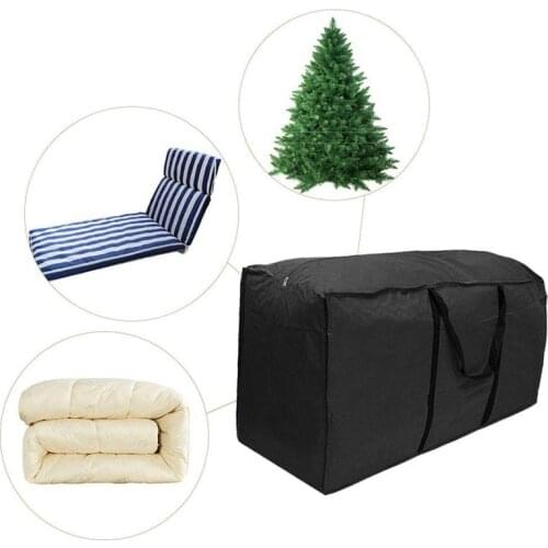 Outdoor Garden Furniture Large Capacity Storage Bag Organizer Waterproof Cushions Seat Protective Cover Case Storage Bags Pouch