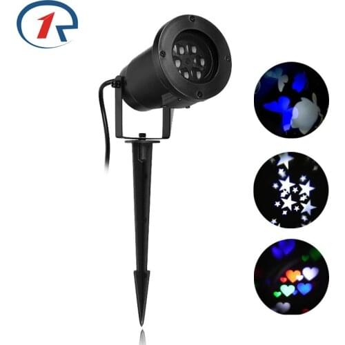 ZjRight Outdoor lawn floor Lights romantic Projector Waterproof IP64 Sparkling Holiday LED Decorations Home Garden Xmas lighting