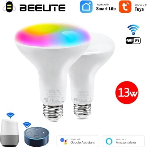Beelite Wifi LED Smart Bulb 13W E27 RGB Dimmable Magic Color Lamp 110V 220V Remote Control Alexa Google Assisitant Voice Control