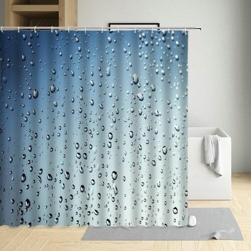 Water Shower Curtain Gradient Creative Pattern Blue Green Purple Colorful Modern Simple Art Bathroom Wall Decor With Hook Screen