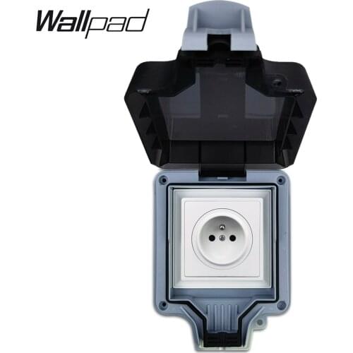 Wallpad Waterproof French Socket IP66 Weatherproof Box For Outdoor or Bathroom Usage