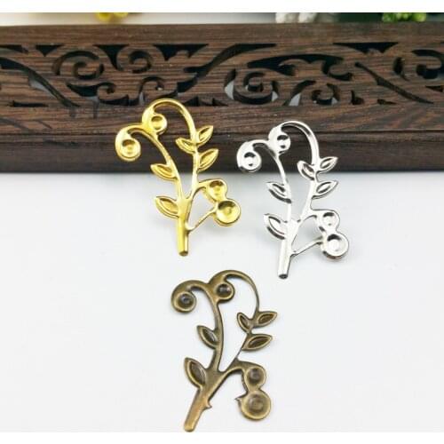 20pcs 02x32mm Filigree flower Wraps Metal Charms For Embellishment Scrapbook DIY Jewelry Metal Craft Wraps
