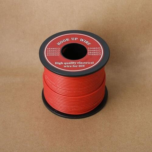 26/24/22/18 awg Wire Flexible Silicone Wire Cable 6 color Hook-up Electrical Wire Copper Line For DIY