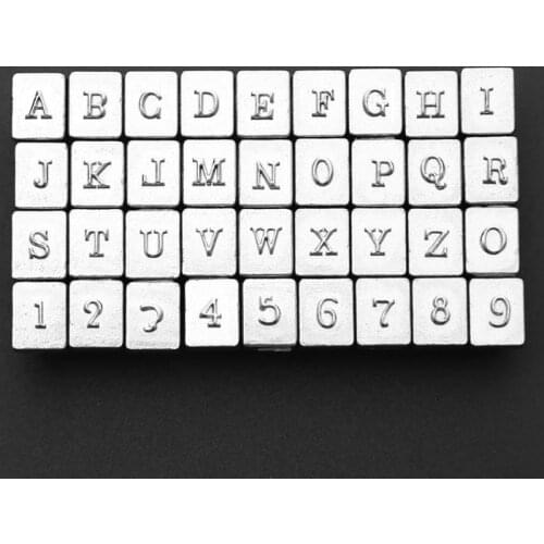 3mm(0.12") 6mm(0.24"), Leather Printing Tools Alphabet Letter Number Leather Stamper Set for DIY Staming Leather Craft Making