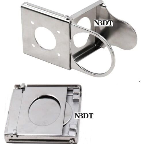 304 Stainless Steel Chair Tabletop Under Mounted Conceal Thin Folding Beverage Drink Cup Holder Tray Yacht Trailer RV Caravan