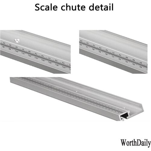 45 Chute Miter Track Slot T-Tracks WithTrack Stop Miter Bar Router Table Saw Aluminum Alloy Woodworking Measuring Tools