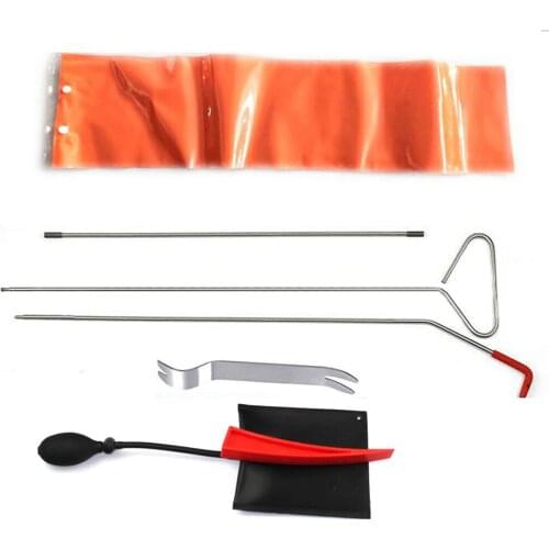 6pcs Vehicle Car Tool Kit Long Reach Grabber Tool With Air Pump Three-stage Hooks Medium Airbag Red Clip Tool Car Accessories