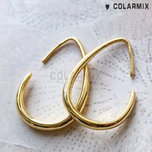 8 pairs Big Drop earrings Hoop earrings stud earrings Gold metal jewelry earrings fashion jewelry accessories for women 51099