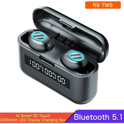 R9 TWS Wireless Touch Headphones R8 Bluetooth Earphones R7 9D Stereo Sports Waterproof Earbuds Noise Reduction Headset With Mic