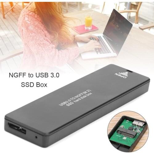 M2 HDD SSD Case SATA M.2 to USB 3.0 SSD Hard Disk Case M2 2242 2260 2280 For NGFF SATA SSD External Hard Drive Enclosure