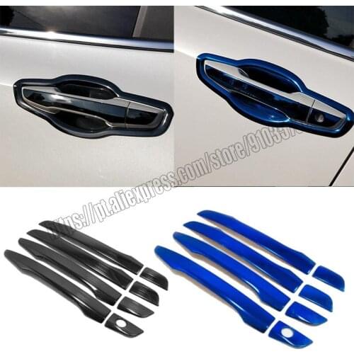 For Honda CRV CR-V 2017 2018 2019 2020 2021 8PCS Black BLUE Titanium Outside Door Handle Cover Trim