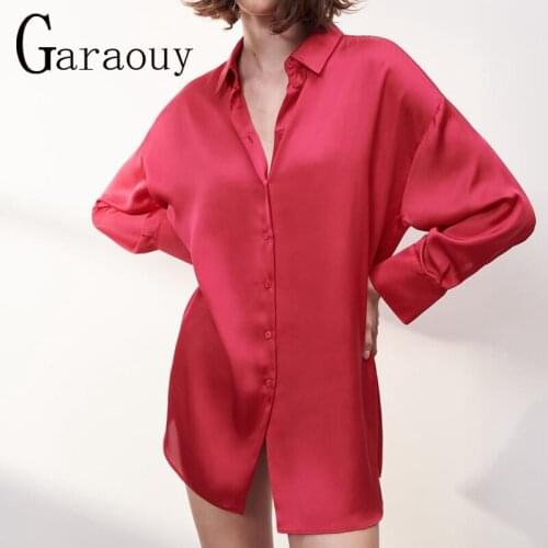 Женские шелковые футболки Garaouy China At AliExpress