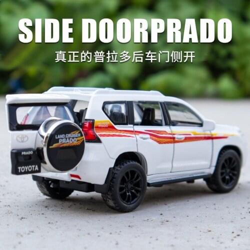 Collectible 1:32 DieCasts Electronic Car Modles Alloy Auto Mobile Vehicle Sports Car Jeep SUV for Toyota Prado