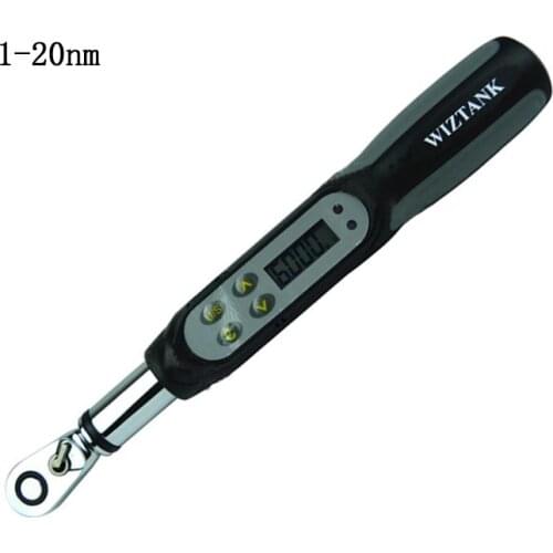 Mini digital torque wrench 1-20NM ratchet head 1/4 inch Miniature torque spanner wrenches