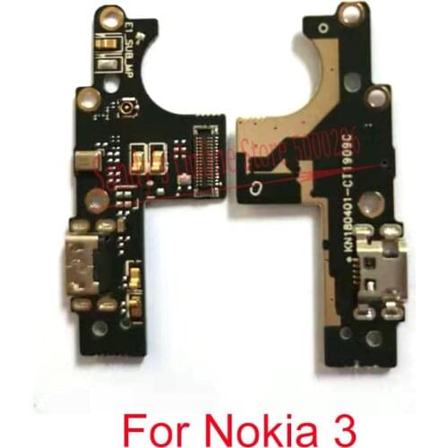 New Micro USB Charging Port Dock Jack Socket Connector Flex Cable For Nokia 3 TA-1020 TA-1032 Micro Dock Connector Board