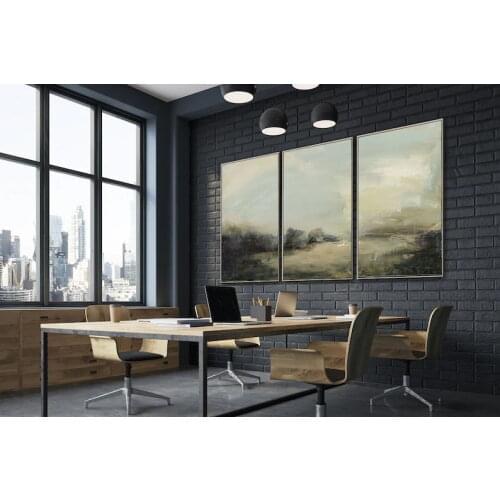 Original Hand Painted Minimalist Abstract Painting Of The Sky Landscape Painting Convergent Sea Landscape Painting Home Decor