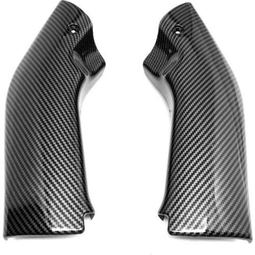 Fit For Kawasaki NINJA ZX6R 2000-2002 Carbon fiber paint Front Side Dash RAM Air Duct Cover Fairing