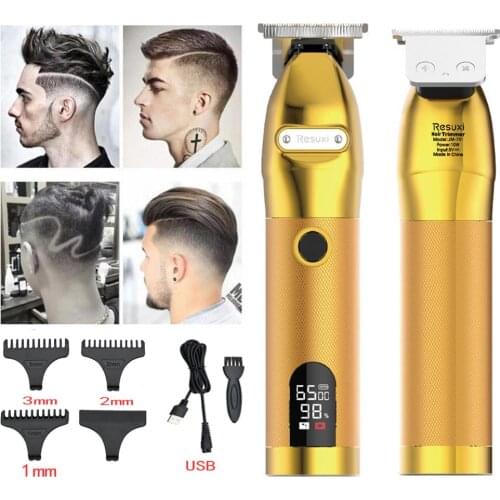 Professional Hair Clipper for Men Electric Hair Trimmer Barber Hair Cutting Machine USB Rechargeable Baldheaded Beard Trimmer
